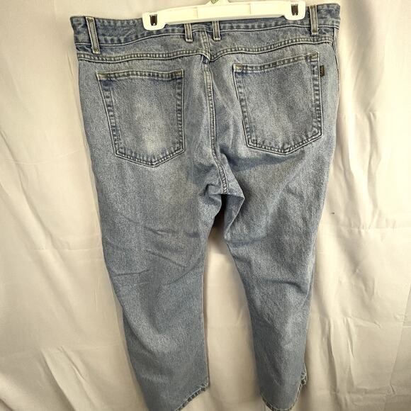 Cabela's Jeans Men's 40x29 Heavy denim light wash blue relaxed fit Mexico - Picture 6 of 11